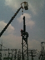 Lắp sứ đỡ TBA 500kV Tân Định